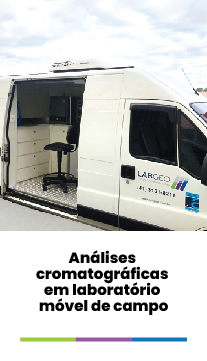 Análises cromatográficas em laboratório móvel de campo